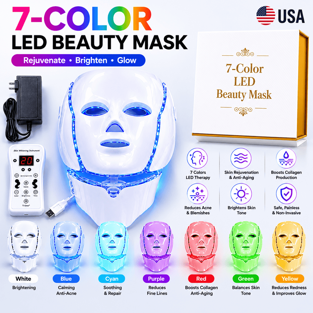 7 - Color LED Beauty Mask - Skin Bliss Shop