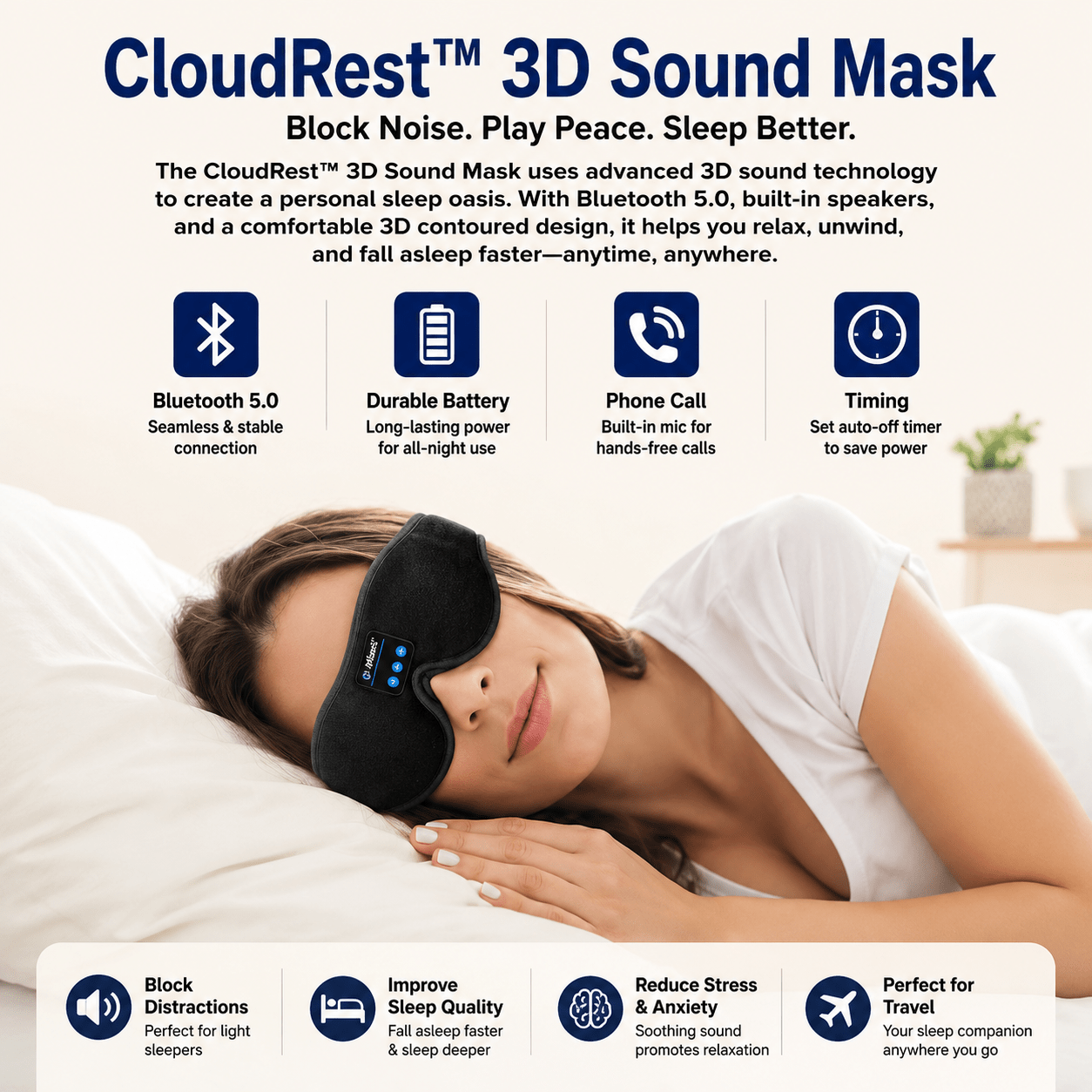 CloudRest™ 3D Sound Mask - Skin Bliss Shop