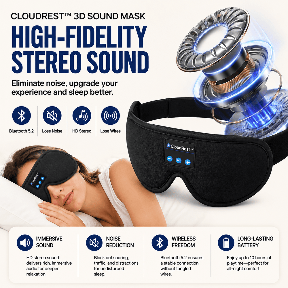 CloudRest™ 3D Sound Mask - Skin Bliss Shop