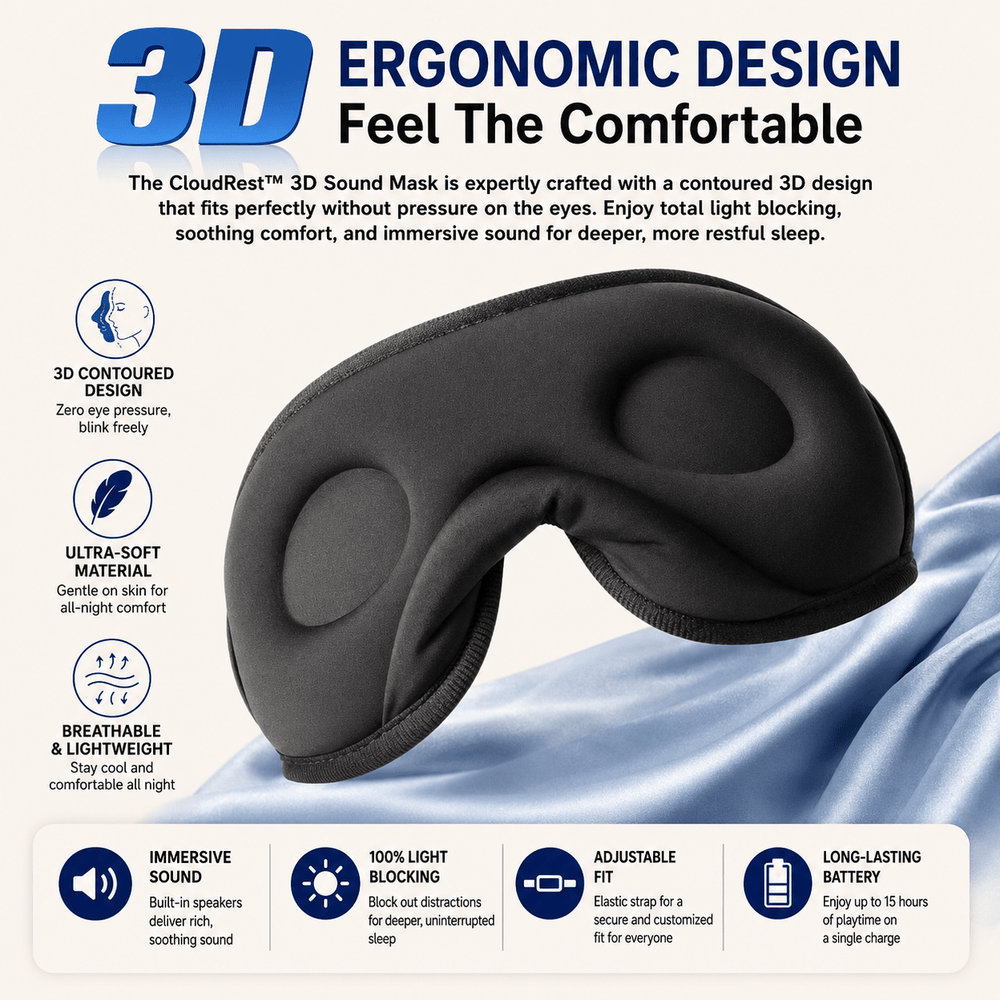 CloudRest™ 3D Sound Mask - Skin Bliss Shop