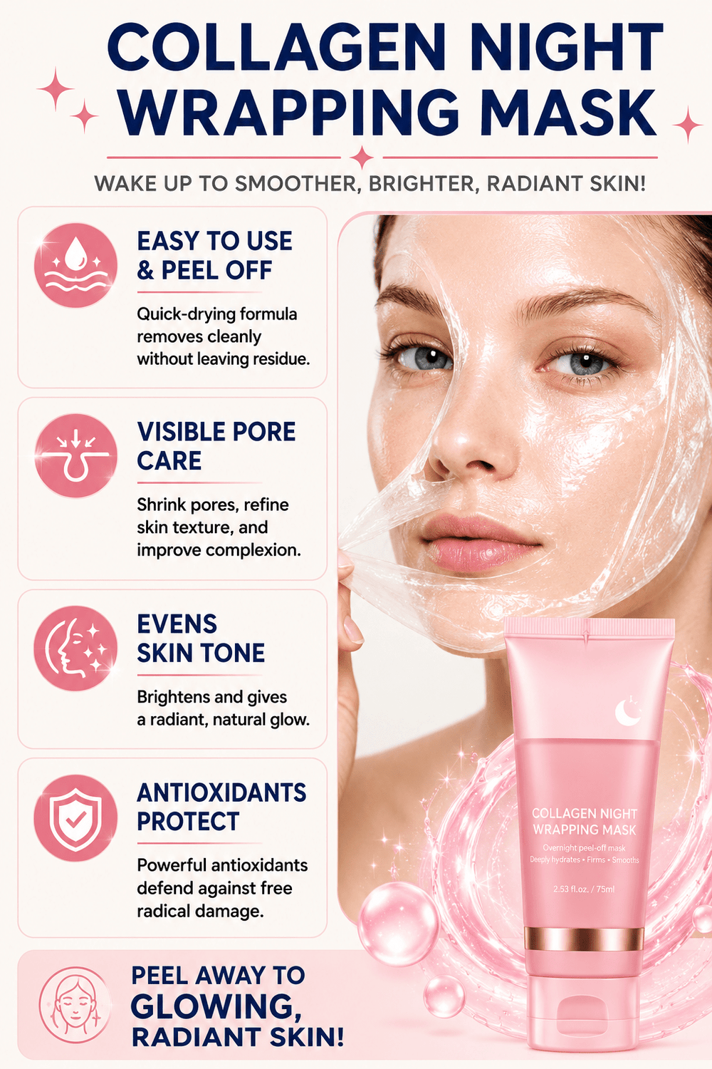 Collagen Night Wrapping Mask - Skin Bliss Shop