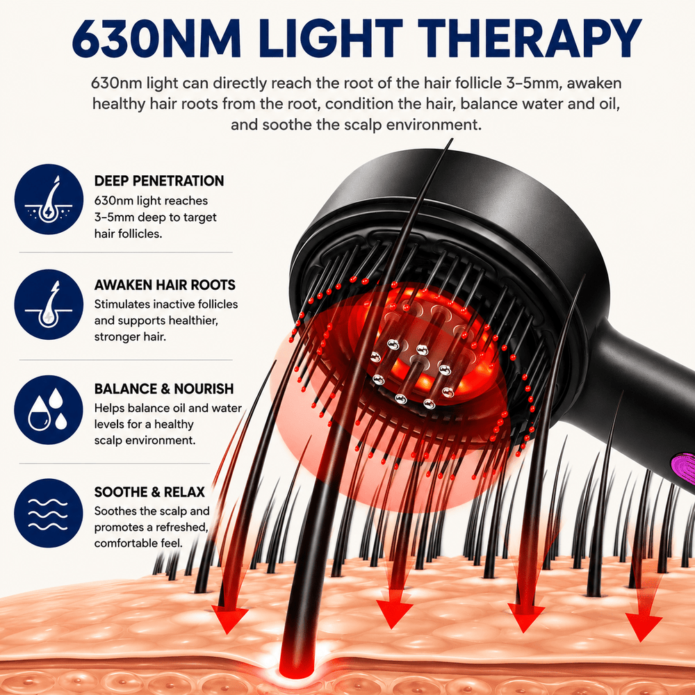 Electric Scalp Massage Comb - Skin Bliss Shop
