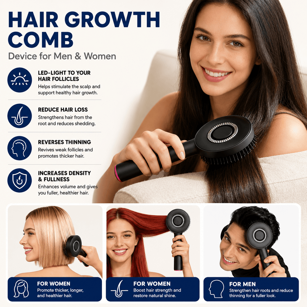 Electric Scalp Massage Comb - Skin Bliss Shop