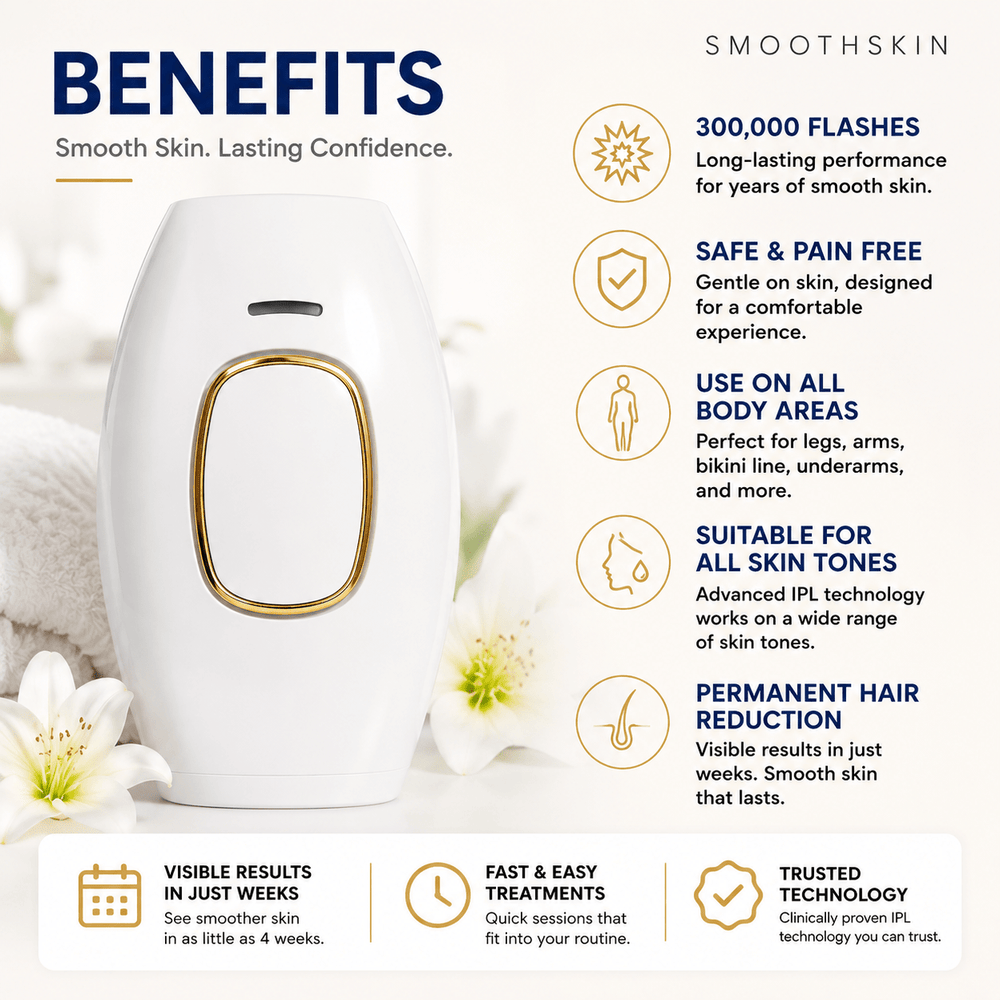 SmoothSkin Laser Hair Remover - Skin Bliss Shop