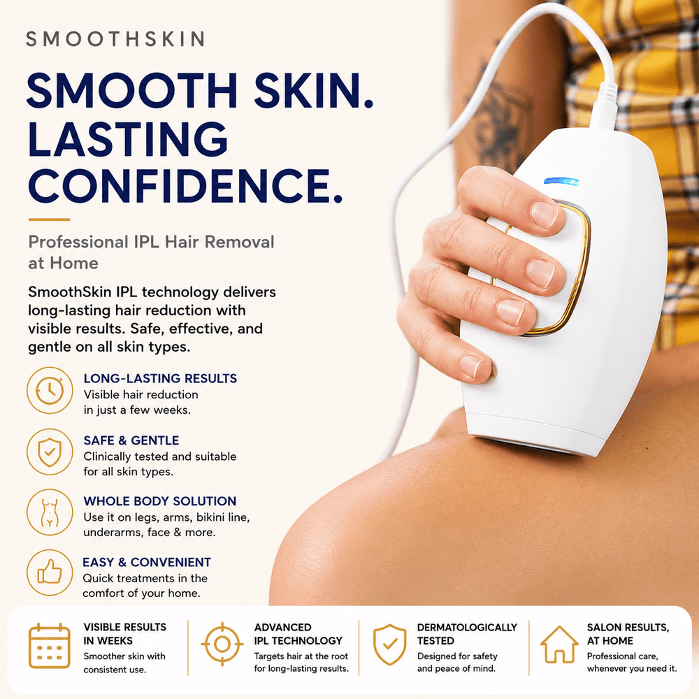 SmoothSkin Laser Hair Remover - Skin Bliss Shop